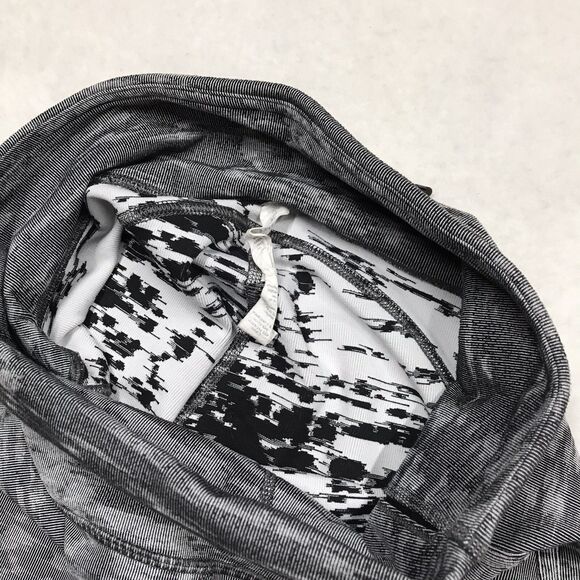 LULULEMON Fast Free Tight Pants Women 6 Black Camo Stretch Legging Athleisure - Picture 9 of 16